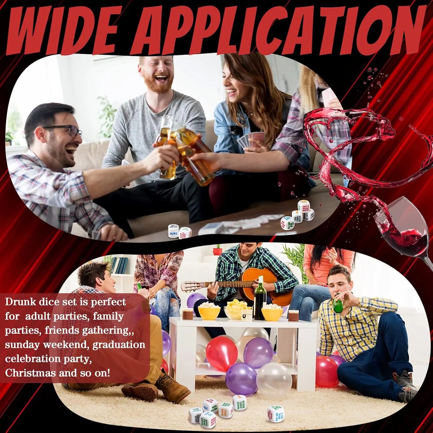 Adults Dice (6 Pieces)