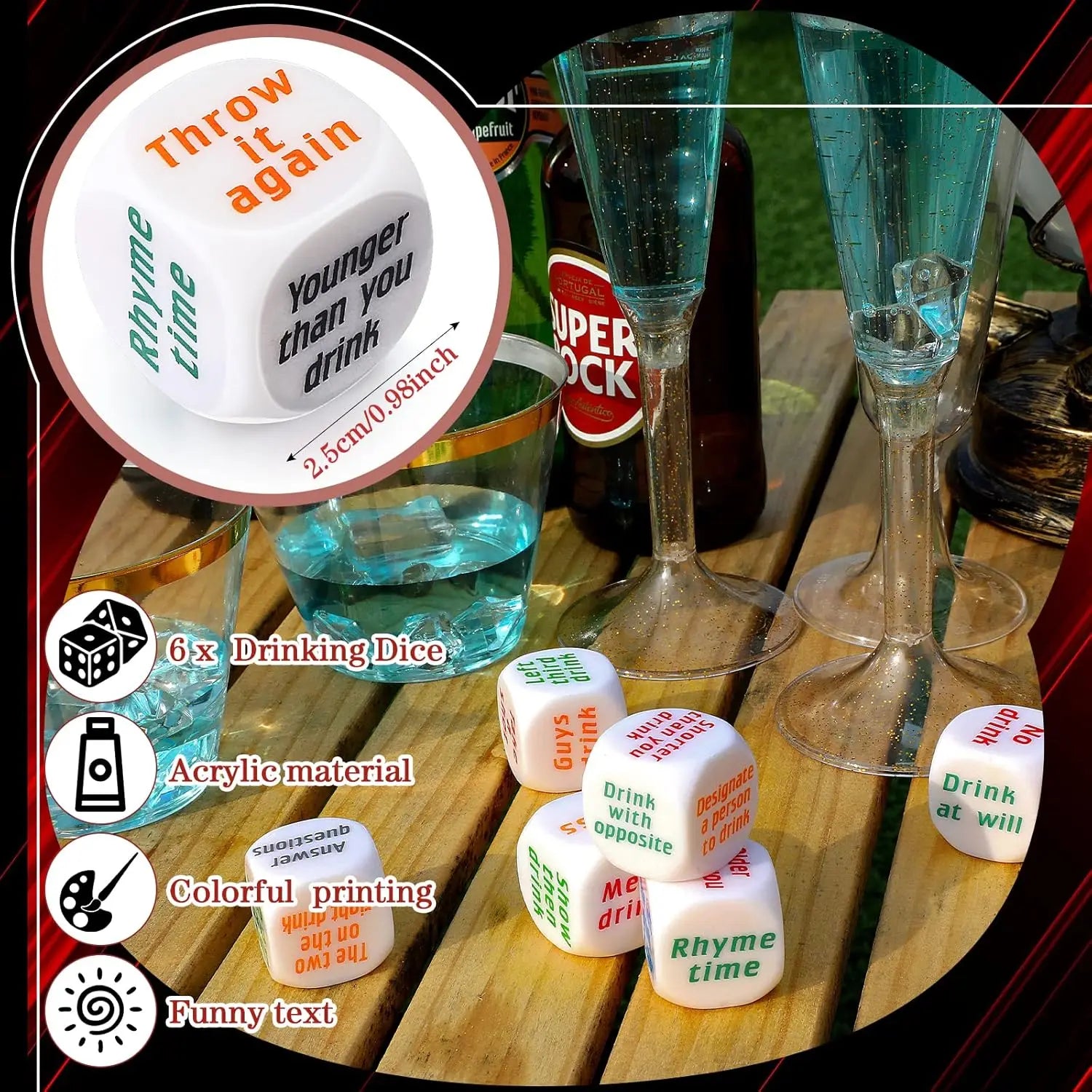Adults Dice (6 Pieces)