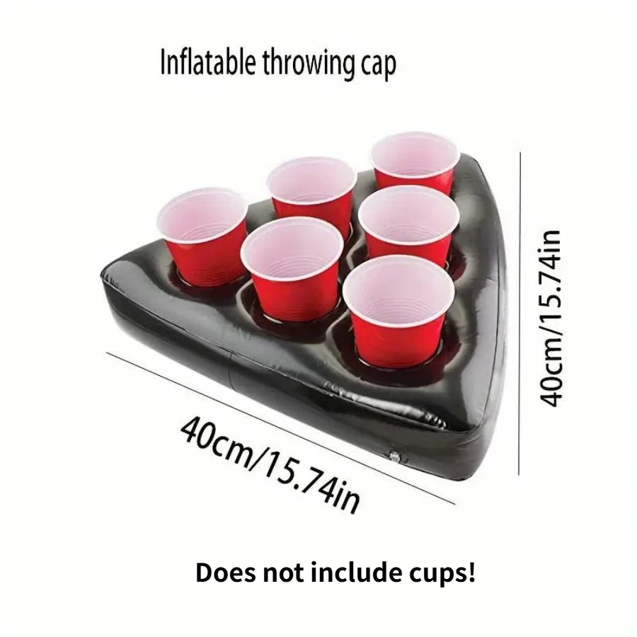 Inflatable Triangle Hat for Beer Pong