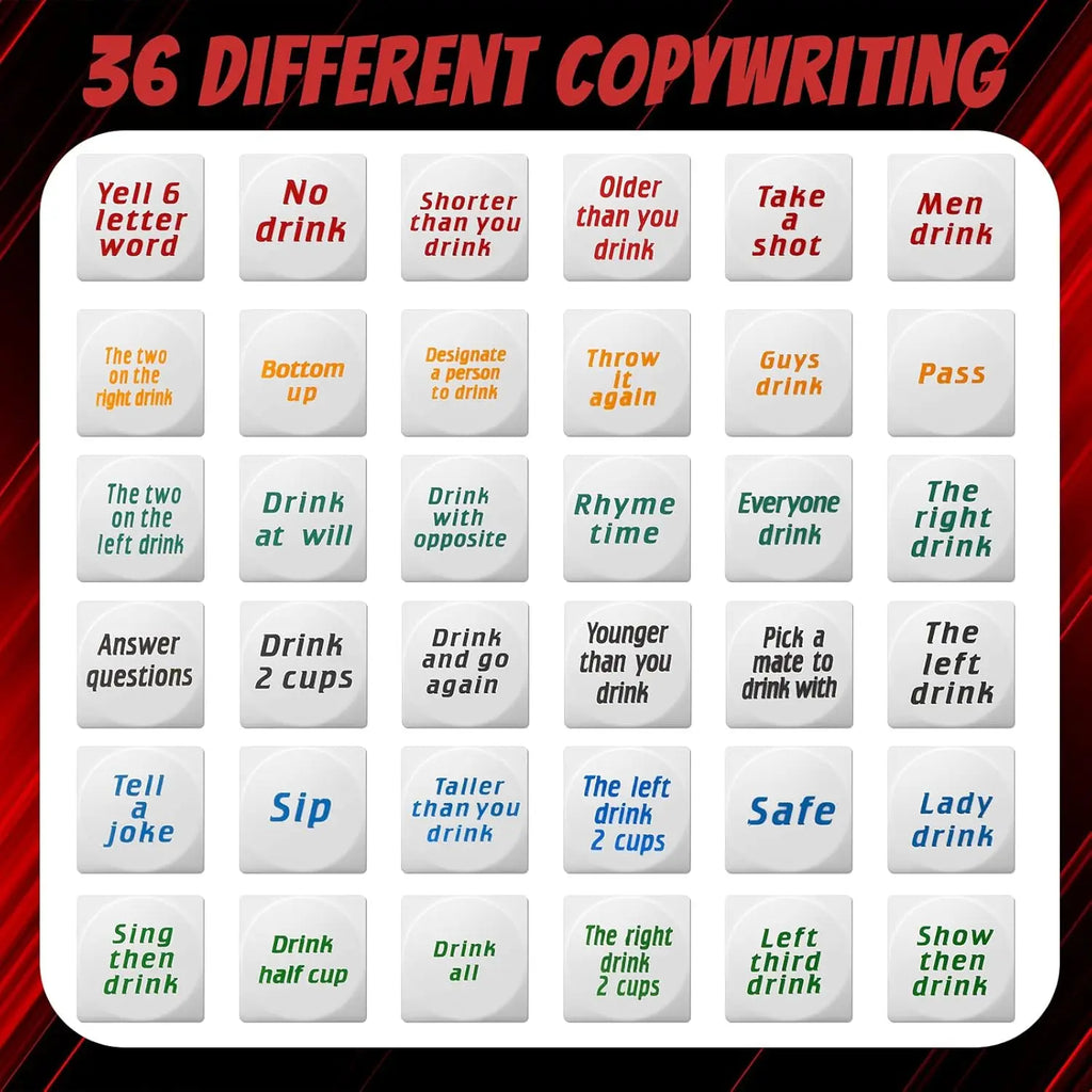 Adults Dice (6 Pieces)