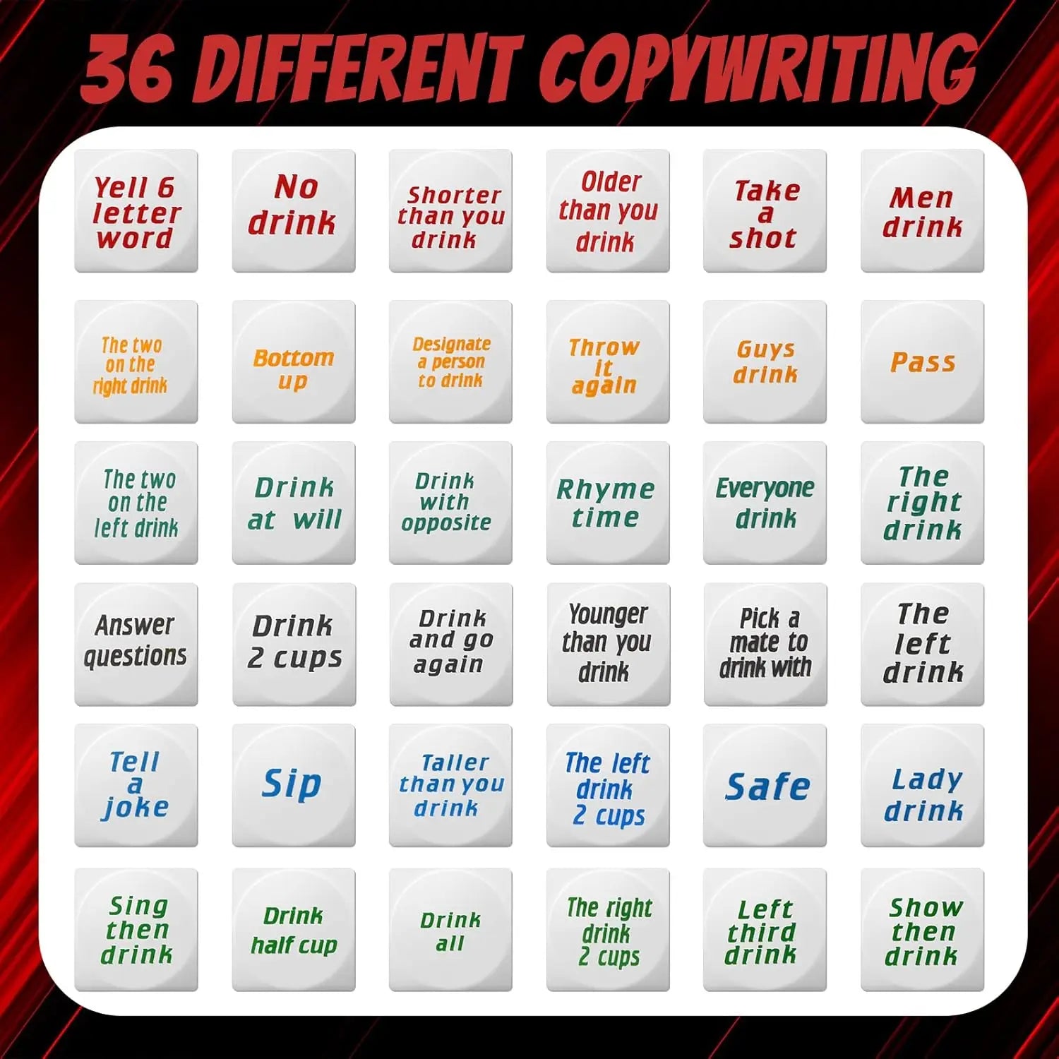 Adults Dice (6 Pieces)