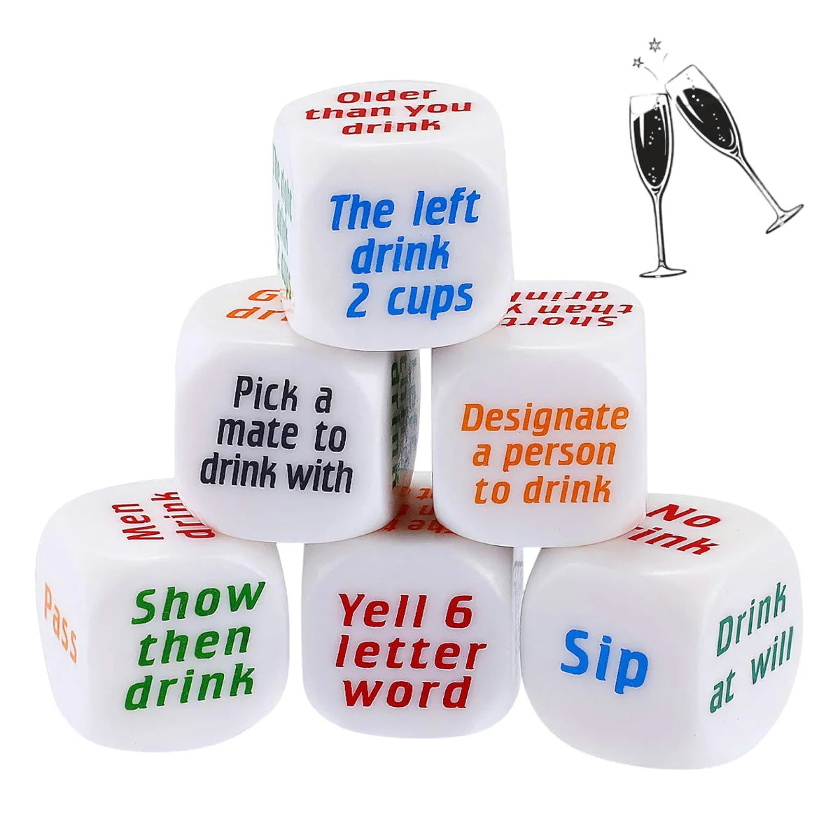 Adults Dice (6 Pieces)