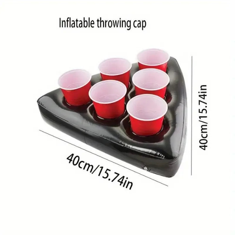 Inflatable Triangle Hat for Beer Pong