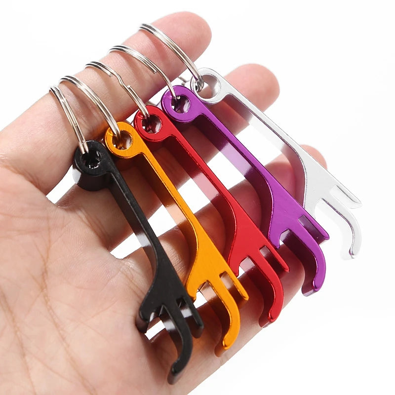 Aluminum Alloy Portable Bottle Opener Key Ring